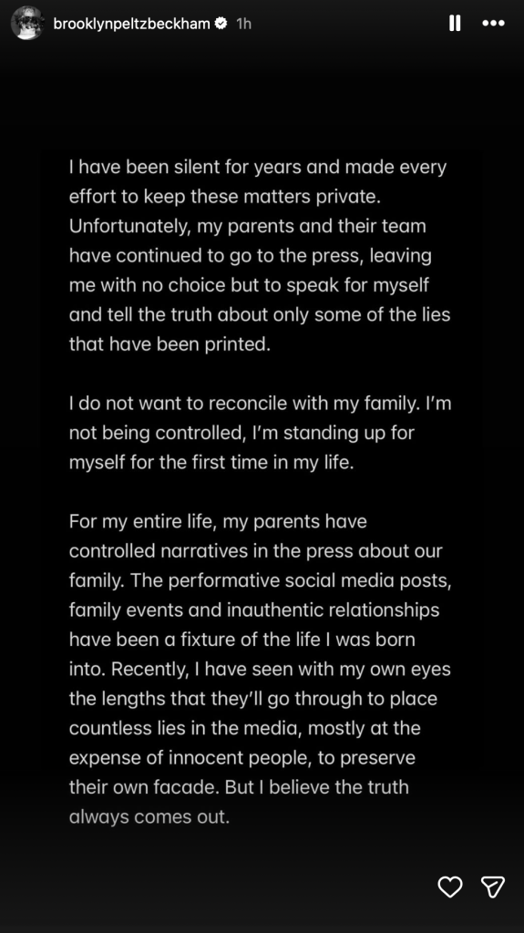 Beckham Family Feud: What Brooklyn Accused David & Victoria of & More